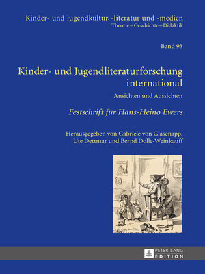 cover image of Kinder- und Jugendliteraturforschung international